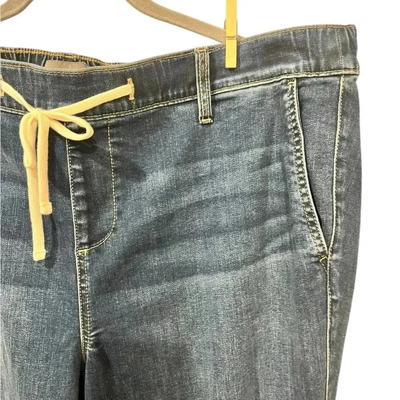 Torrid Blue Jeans Elastic Waist Ripped Knees Size3R - Picture 4 of 7